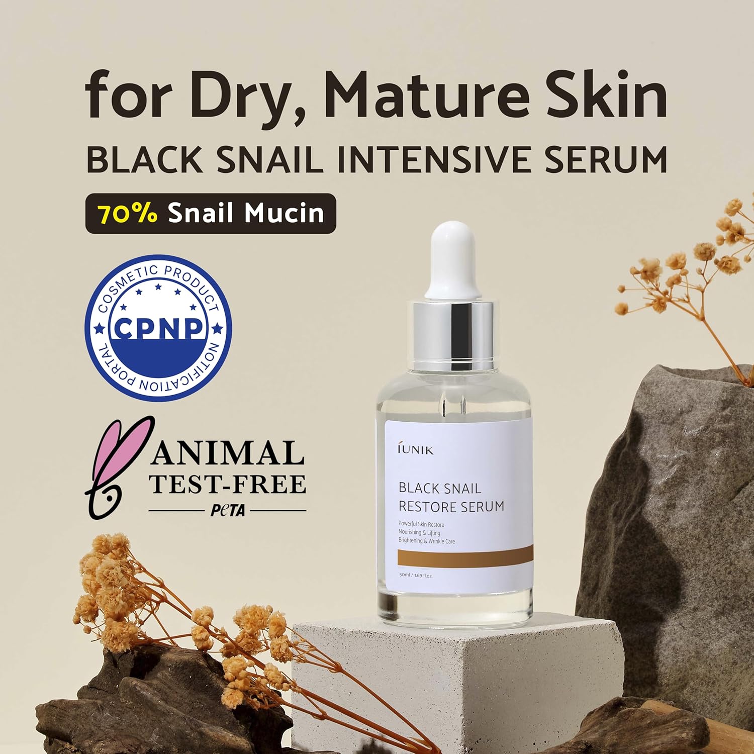 Iunik Black Snail Restore Serum [50ml]